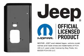 1987-1995 JEEP "YJ" Wrangler rear corner (tail light) panel - Left Side, Driver's Side