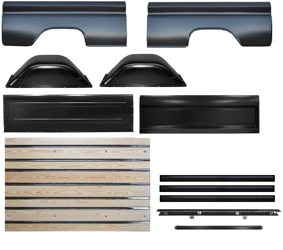 最終値下　FILM Bed side chest 1960s 60-66 Complete Fleetside Bed Kit With Wood Bed
