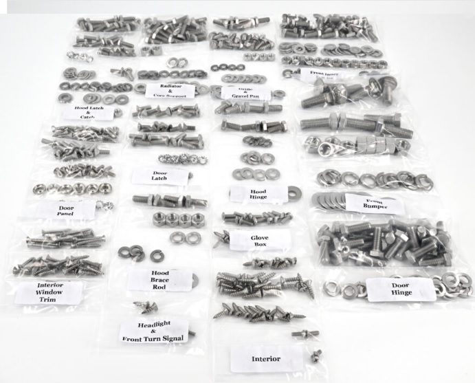 1973-1980 Chevy/GMC Truck Cab Bolt Kit Polished Hex Head Stainless 530 Pcs