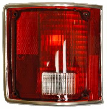 1973-1987 Chevy Truck Taillight Assembly w/ Anodized Trim - LH