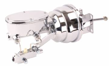1960-1966 Chevy Truck 8" Dual Chrome / Oval Style Master Booster Conversion Kit (Disc/ Drum)