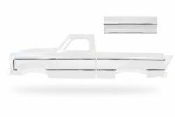 Complete Premium Body Molding Set - Polished - 73-80 Chevy GMC CK Truck - SB Fleetside