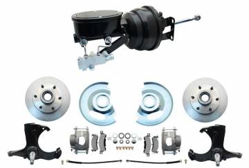 1963-1966 Chevy Truck Power Disc Brake Kit 8" Dual Master Cyl w/ Spindles