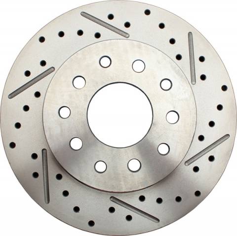 1962-1972 Mopar A, B, & E Rear Drilled/ Slotted Rotor (Passenger Side)