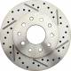 1962-1972 Mopar A, B, & E Rear Drilled/ Slotted Rotor (Passenger Side)