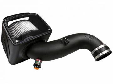 07-10 Chevy Silverado/GMC Sierra V8-6.6L LMM Duramax S&B Filter Cold Air Intake Kit w/ Dry Filter