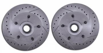 Mopar 1962-74 Cross Drilled and Slotted Rotors- Pair
