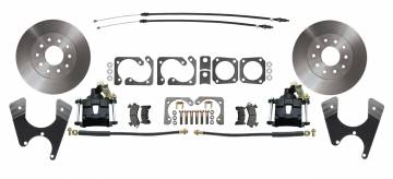 DBK1012S-B  -  GM F, X Body 10/12 Bolt Pattern Standard Rear Disc Brake Kit with E-Brake & Powder Coated Black Calipers Staggered