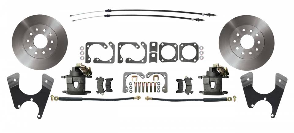 DBK1012S  -  GM F, X Body 10/12 Bolt Pattern Standard Rear Disc Brake Kit with E-Brake Staggered Shocks