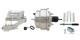 DBK55581012FSLX-GMFS1-329  - 1955-1958 GM Full Size Disc Brake Kit Drilled/Slotted Rotors (Impala, Bel Air, Biscayne) & 8" Dual Ch