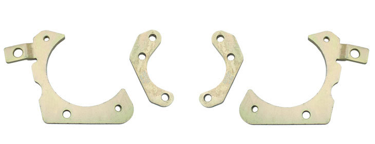 DBK55581012FSLXB-GMFS1-329  - 1955-1958 GM Full Size Front & Rear Power Disc Brake Kit Black Powder Coated Calipers Drilled/Slotte