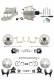 DBK55581012FSLXB-GMFS1-329  - 1955-1958 GM Full Size Front & Rear Power Disc Brake Kit Black Powder Coated Calipers Drilled/Slotte