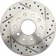 DBK62671012LX  - 1962-1967 Chevrolet Nova Front & Rear Brake Conversion Kit Drilled & Slotted Rotors