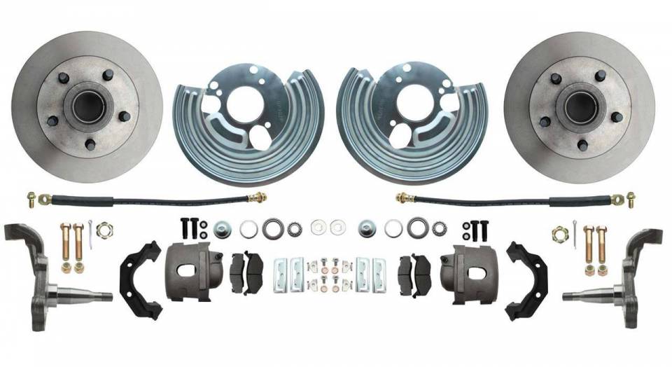 DBK6272-MP-705  1962-1972 Mopar B & E Body Standard Front Disc Brake Conversion Kit ( Charger, Challenger, Coronet) w/ 8" Dual Pow