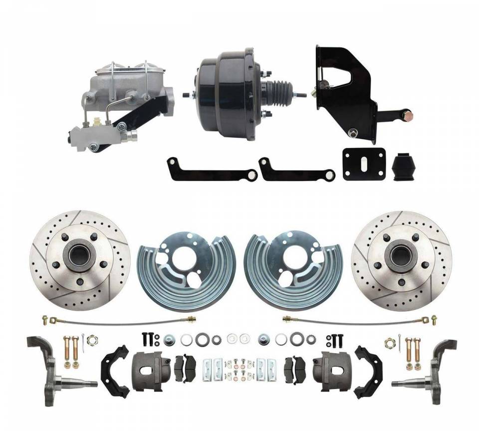 DBK6272-MP-705  1962-1972 Mopar B & E Body Standard Front Disc Brake Conversion Kit ( Charger, Challenger, Coronet) w/ 8" Dual Pow