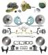 DBK64721012-GM-242  - 1964-1972 GM A Body Front & Rear Power Disc Brake Conversion Kit Standard Rotors w/ 9" Delco Stamped Booster