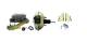 DBK64721012LXB-GM-217  - 1964-1972 GM A Body Front & Rear Power Disc Brake Conversion Kit Drilled & Slotted & Powder Coated Black