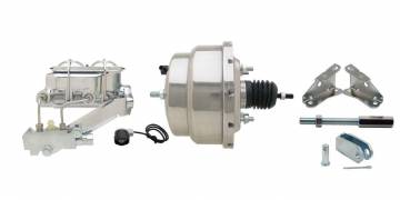 GM-330 - GM A, F, X 8" Dual Chrome Power Brake Booster Conversion Kit (Disc/ Disc)
