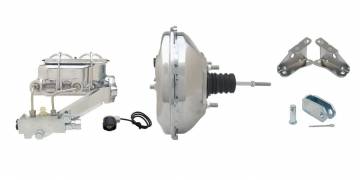 GM-342 - GM A, F, X 11" Chrome Power Brake Booster Conversion Kit (Disc/ Drum)