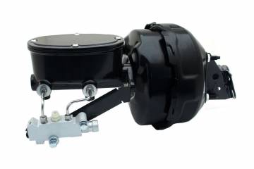 GM-402 9" Dual Power Conversion w/ Wilwood Style Oval Master Cylinder Kit for GM 1964-1972 GM A Body Cars (Disc/ Drum)