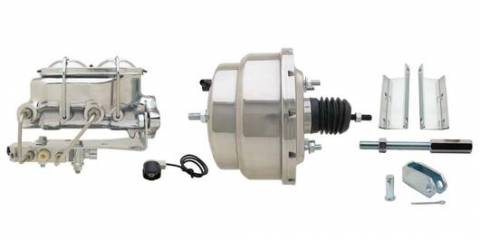 GMFS1-310  1955-1958 GM Full Size 8" Dual Chrome Power Brake Booster Conversion Kit