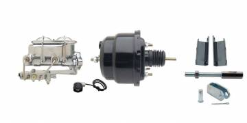 GMFS1-712  1955-1958 GM Full Size 8" Dual Powder Coated / Aluminum Chrome Booster Kit