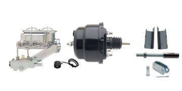 GMFS1-713  1955-1958 GM Full Size 8" Dual Powder Coated / Aluminum Chrome Booster Kit
