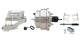 GMFS3-309-  1965-1968 GM Full Size (Impala, Bel Air) 8" Dual Chrome Booster Conversion Kit w/ Flat Top Chrome Master Cylinder Left