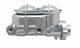 MCK114LM - Universal Chrome Dual Bail Master Cylinder w/ Left Mount Disc/ Drum Proportioning Valve