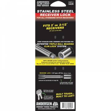 Stainless Steel Locking Pin for all 2" or 2-1/2" receivers (3-1/2" x 5/8") 3429