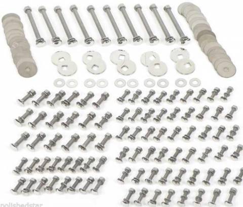 67-72 GM Long Step Bed Bolt Kit Unpolished Stainless 392 PCS
