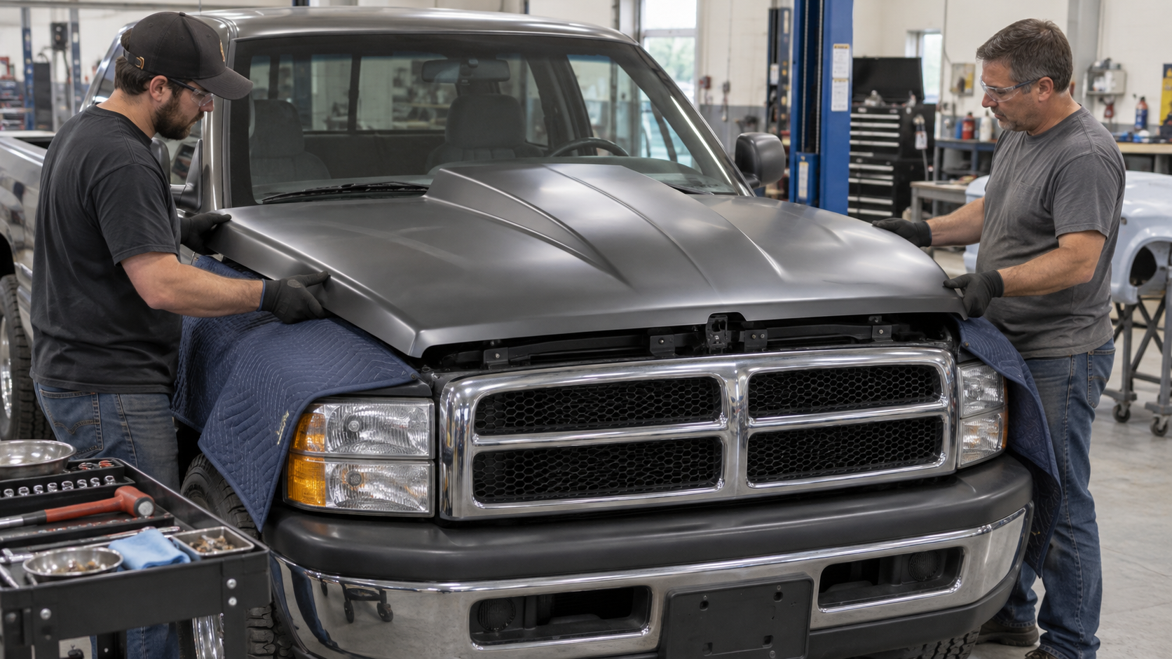 Cowl hood 2nd gen Dodge guide