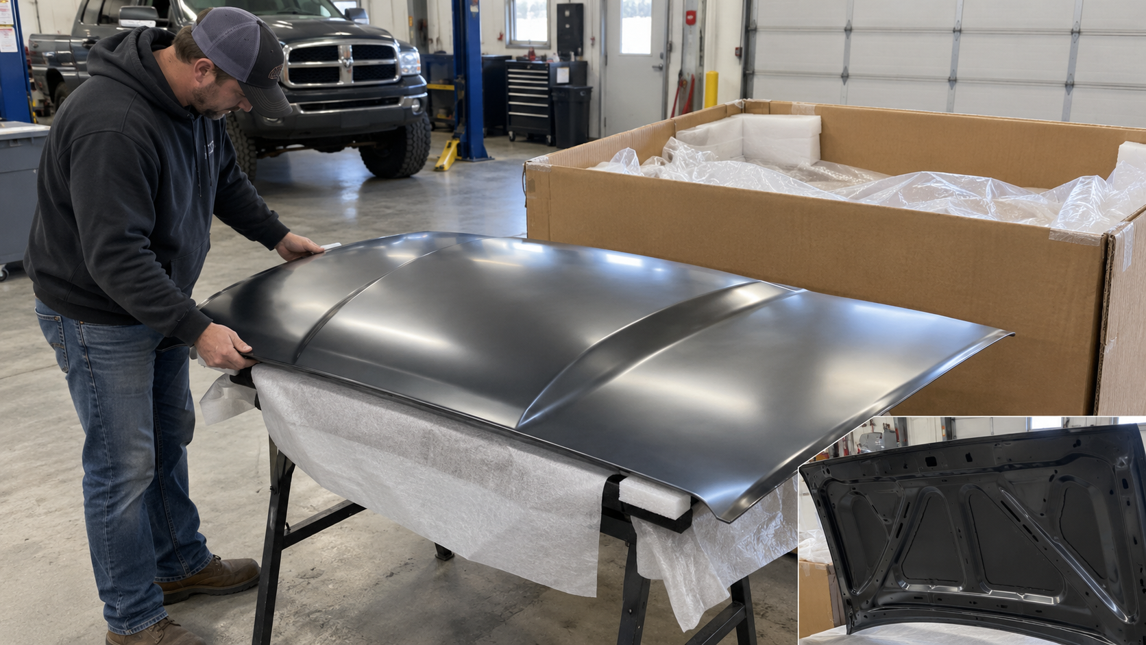 Cowl hood 2nd gen Dodge